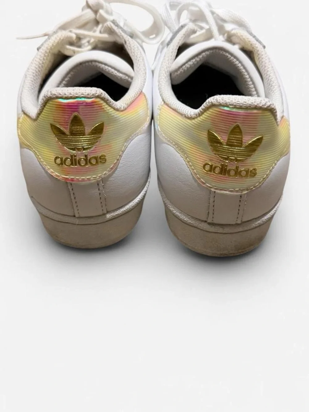 Adidas | Superstar | White and Iridescent | Trainers | Size 4.5